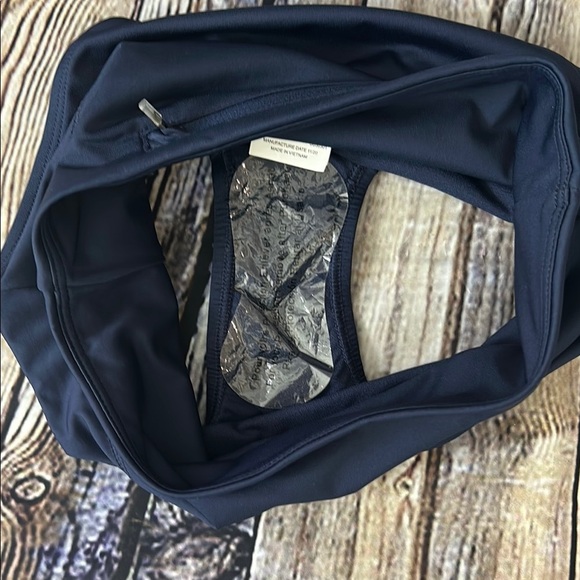 Nike Navy Blue High-Waisted Swim Bottoms - Picture 4 of 7